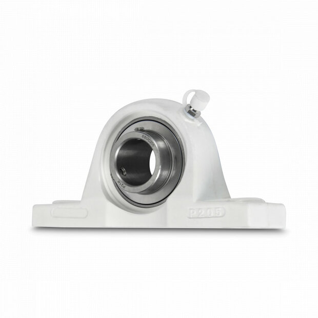 SS UCPPL 201 - IBB wei&szlig; Kunststoff Stehlager 12 mm