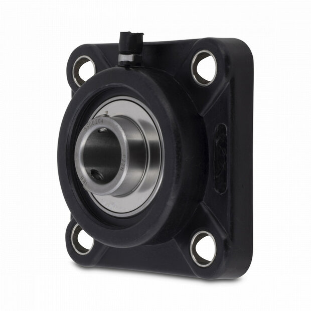 SS UCFPL 201 - IBB schwarz Kunststoff Flanschlager 12 mm