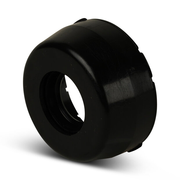 TCP 204 - Offene Endkappe aus schwarzem Kunststoff