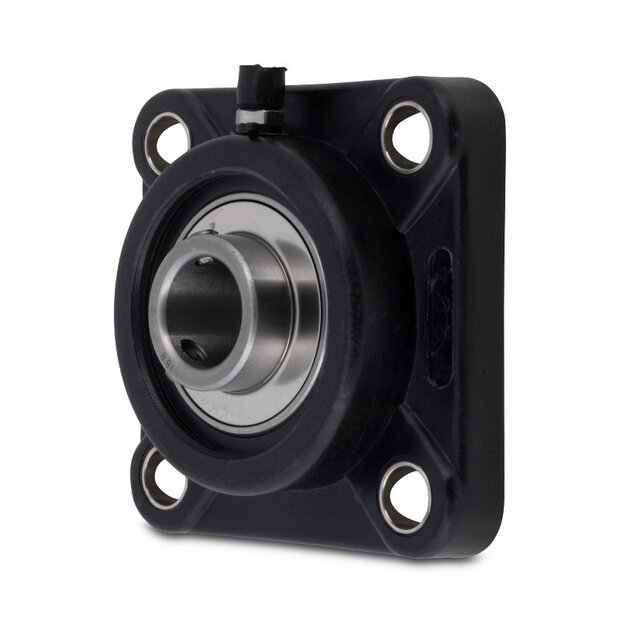 SS UCFPL 207 - IBB schwarz Kunststoff Flanschlager 35 mm