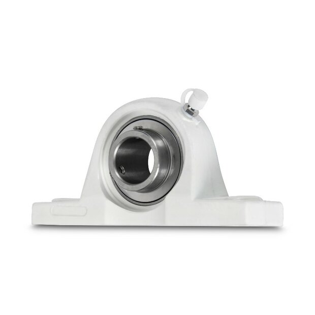 SS UCPPL 208 - IBB wei&szlig; Kunststoff Stehlager 40 mm