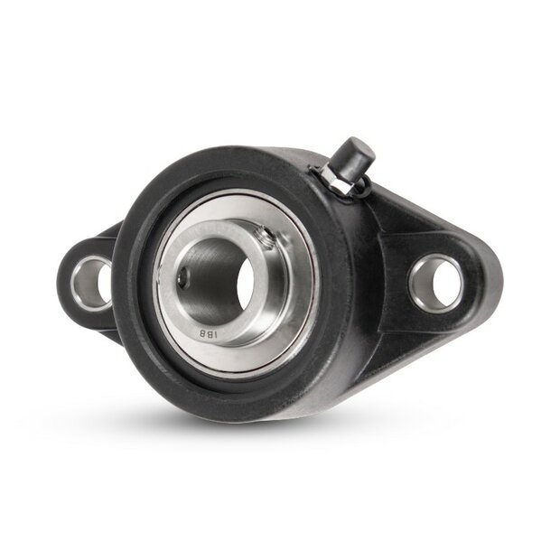 SS UCFLPL 208 - IBB schwarz Kunststoff Flanschlager 40 mm