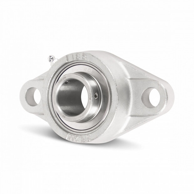 SS UCFL 210 - IBB Edelstahl oval Flanschlager 50 mm