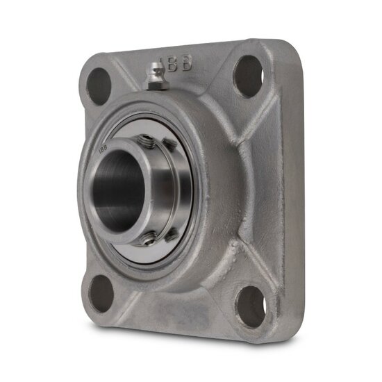 SS UCF 201 - IBB Edelstahl quadratisch Flanschlager 12 mm