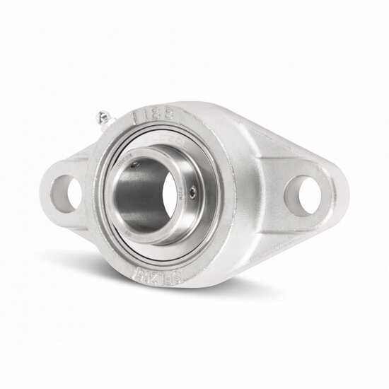SS UCFL 201 - IBB Edelstahl oval Flanschlager 12 mm