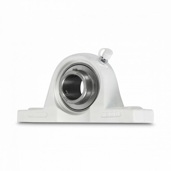 SS UCPPL 201 - IBB wei&szlig; Kunststoff Stehlager 12 mm