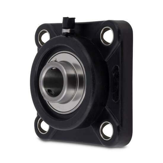 SS UCFPL 205 - IBB schwarz Kunststoff Flanschlager 25 mm