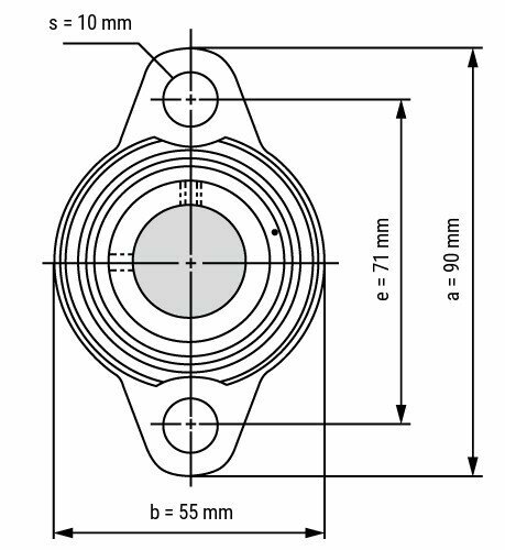 KFL004 afmetingen tekening vooraanzicht