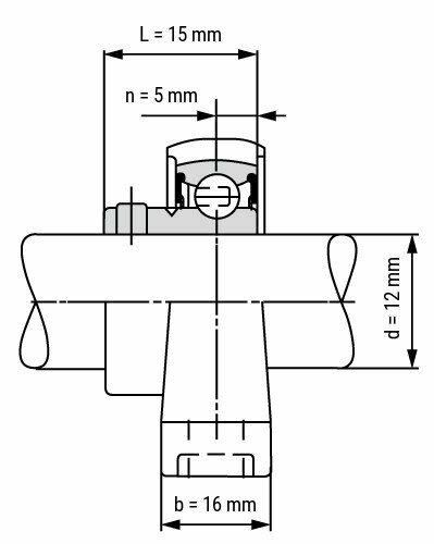 KP001 afmetingen tekening doorsnede