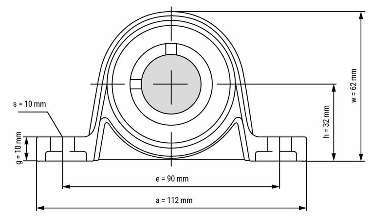 KP005 afmetingen tekening vooraanzicht