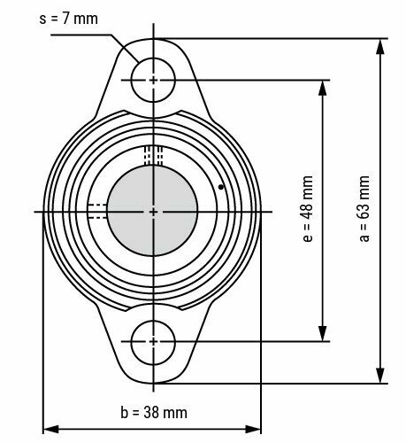 SS KFL 001 afmetingen tekening vooraanzicht