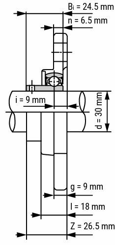 SS KFL 006 afmetingen tekening doorsnede