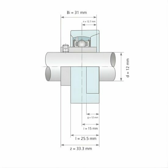 UCFA 201 afmetingen tekening doorsnede