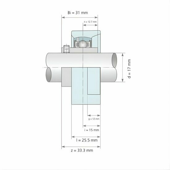 UCFA 203 afmetingen tekening doorsnede
