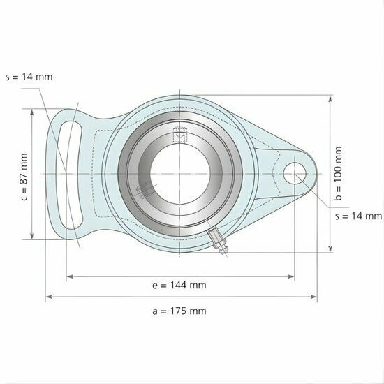 UCFA 208 afmetingen tekening vooraanzicht