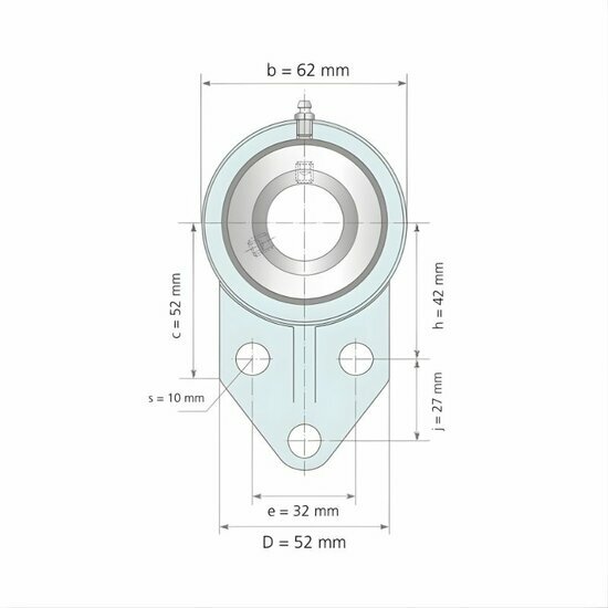 UCFB 203 afmetingen tekening vooraanzicht