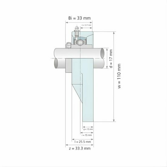 UCFB 203 afmetingen tekening doorsnede