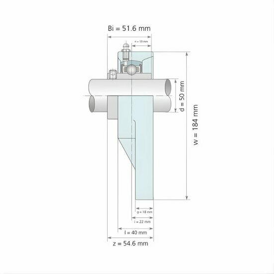 UCFB 210 afmetingen tekening doorsnede