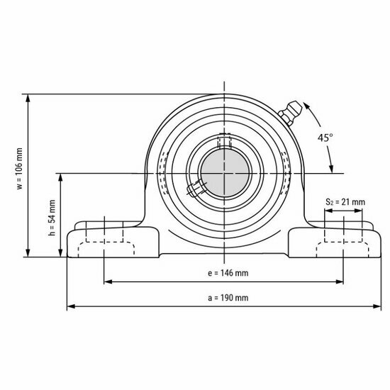 UCP 209 afmetingen tekening vooraanzicht