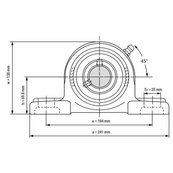 UCP 212 afmetingen tekening vooraanzicht