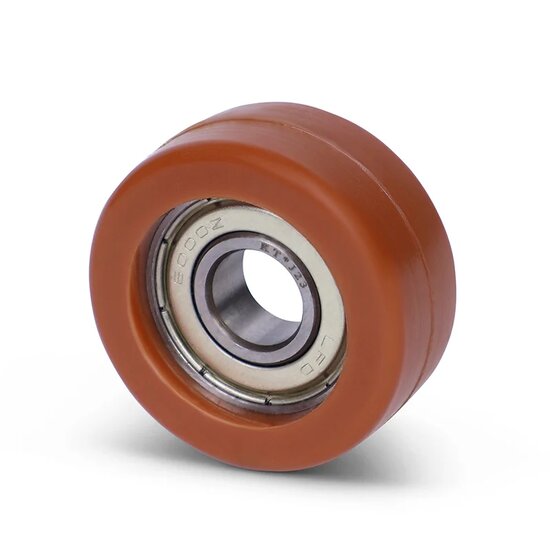 Polyurethan Laufrolle 10x35x15 mm - 60 kg