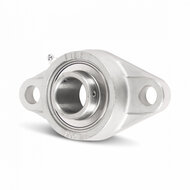 SS UCFL 201 - IBB Edelstahl oval Flanschlager 12 mm