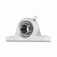 SS UCPPL 201 - IBB wei&szlig; Kunststoff Stehlager 12 mm
