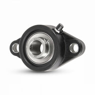 SS UCFLPL 203 - IBB schwarz Kunststoff Flanschlager 17 mm