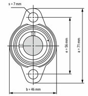 KFL003 afmetingen tekening vooraanzicht