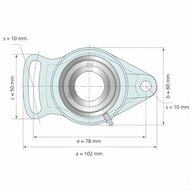 UCFA 203 afmetingen tekening vooraanzicht