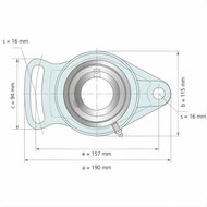 UCFA 210 afmetingen tekening vooraanzicht