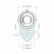 UCFB 210 afmetingen tekening vooraanzicht