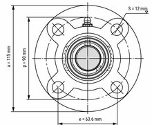 UCFC 205 afmetingen tekening vooraanzicht
