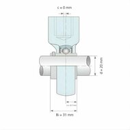 UCHE 204 afmetingen tekening doorsnede