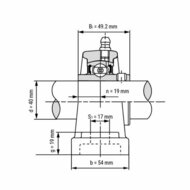 UCP 208 afmetingen tekening doorsnede