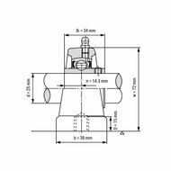 UCPA 205 afmetingen tekening doorsnede