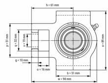 UCT 202 afmetingen tekening vooraanzicht