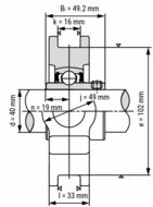 UCT 208 afmetingen tekening doorsnede