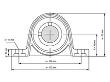 UP 006 - IBB Miniatur Stehlager 30 mm mit Exzentrerring